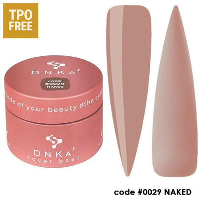 DNKa professionele nagelproducten cover base gel in natuurlijke naaktkleur code 0029