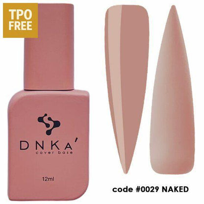 DNKa cover base nagellak in nude kleur code 0029 Naked voor professionele nagelproducten