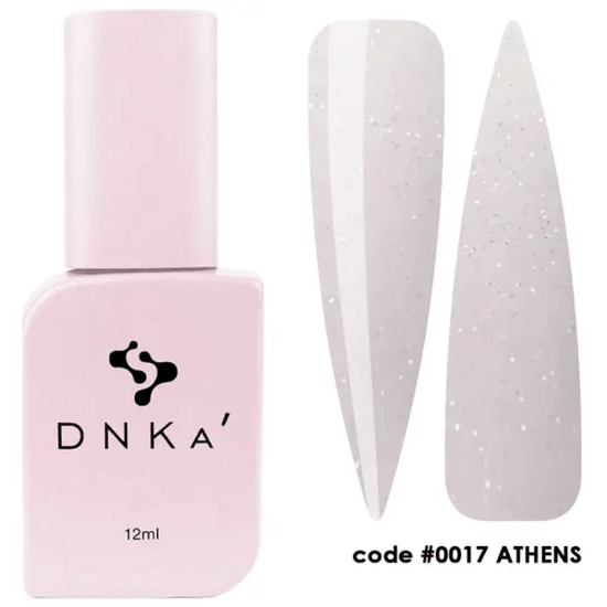 DNKa Top Cover 0017 Athens roze flesje met bijpassende glinsterende nagelstalen