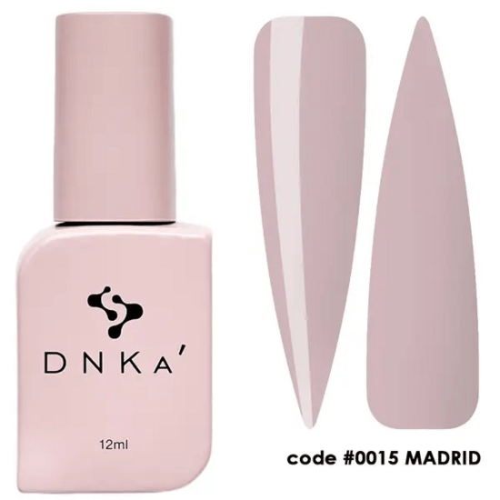 Top cover DNKa 0015 Madrid 12ml flesje en kleurstaal in zachte roze tint