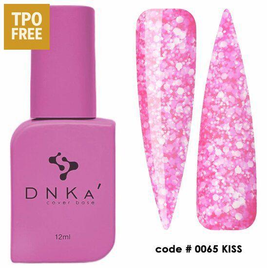 DNKa roze base fles met TPO vrije cover base en glinsterende roze nageltips