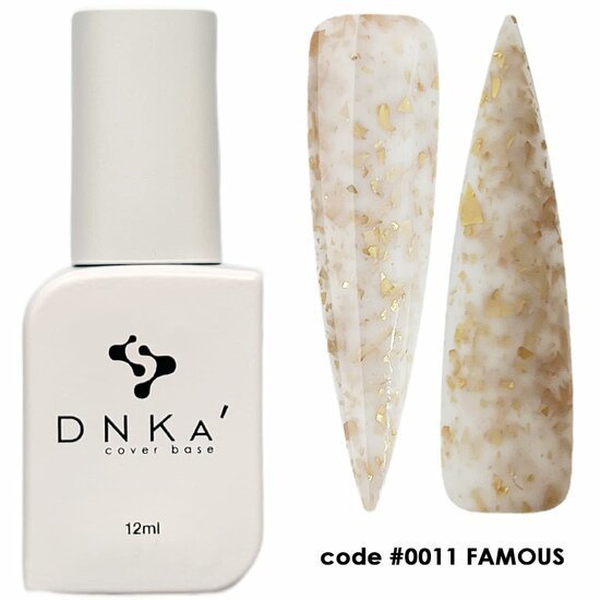 DNKa TPO-vrije nagelproducten cover base nagellak 12ml met marmer design nageltips
