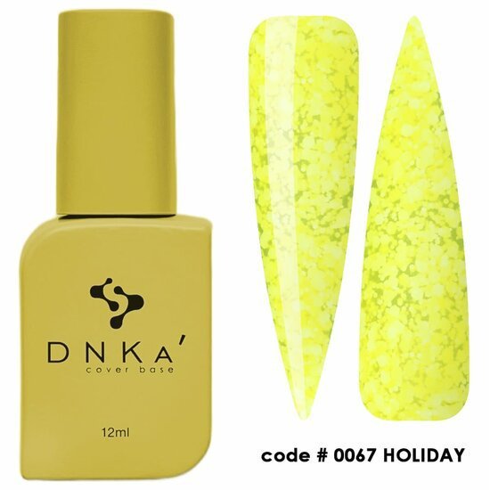 DNKa gele cover base 12ml met TPO-vrije nagelproducten en code 0067 Holiday