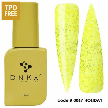 DNKa gele cover base 12ml met TPO-vrije nagelproducten en code 0067 Holiday