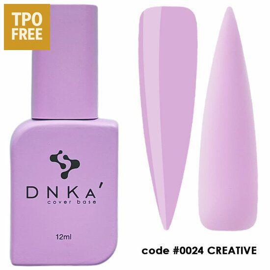 DNKa lila TPO-vrije nagelproducten cover base nagellak flesje met twee langwerpige nagelstaaltips