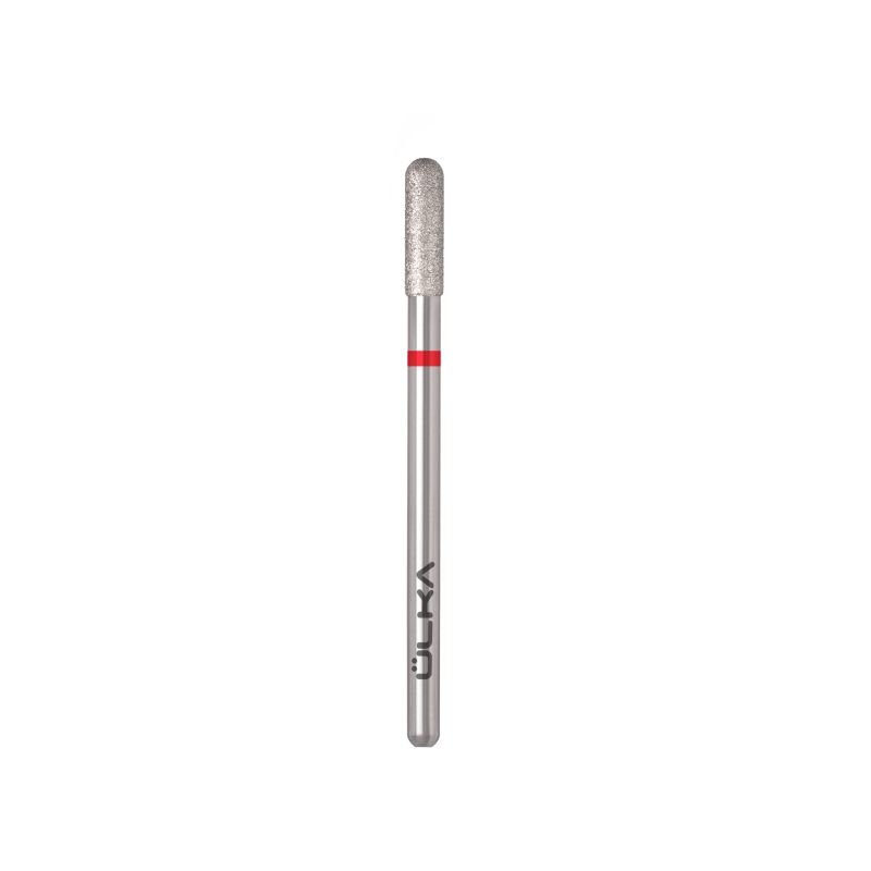 ULKA Diamand Freesbitje Rond Cilinder 3mm lengte 10mm Rood