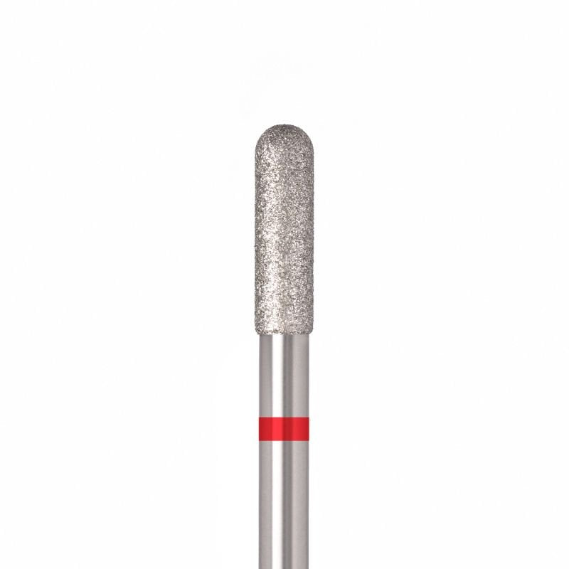 ULKA Diamand Freesbitje Rond Cilinder 3mm lengte 10mm Rood