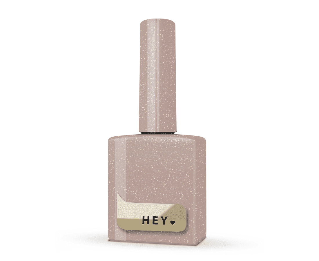 HEYLOVE cat eye gellak satin in een lichtroze tint met sprankeling