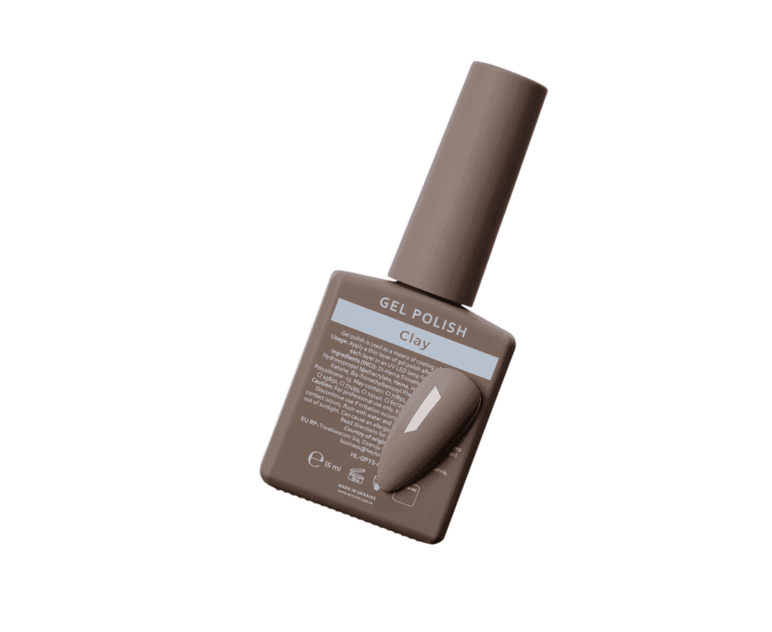 HEYLOVE gellak clay 15ml in beige voor een professionele manicure