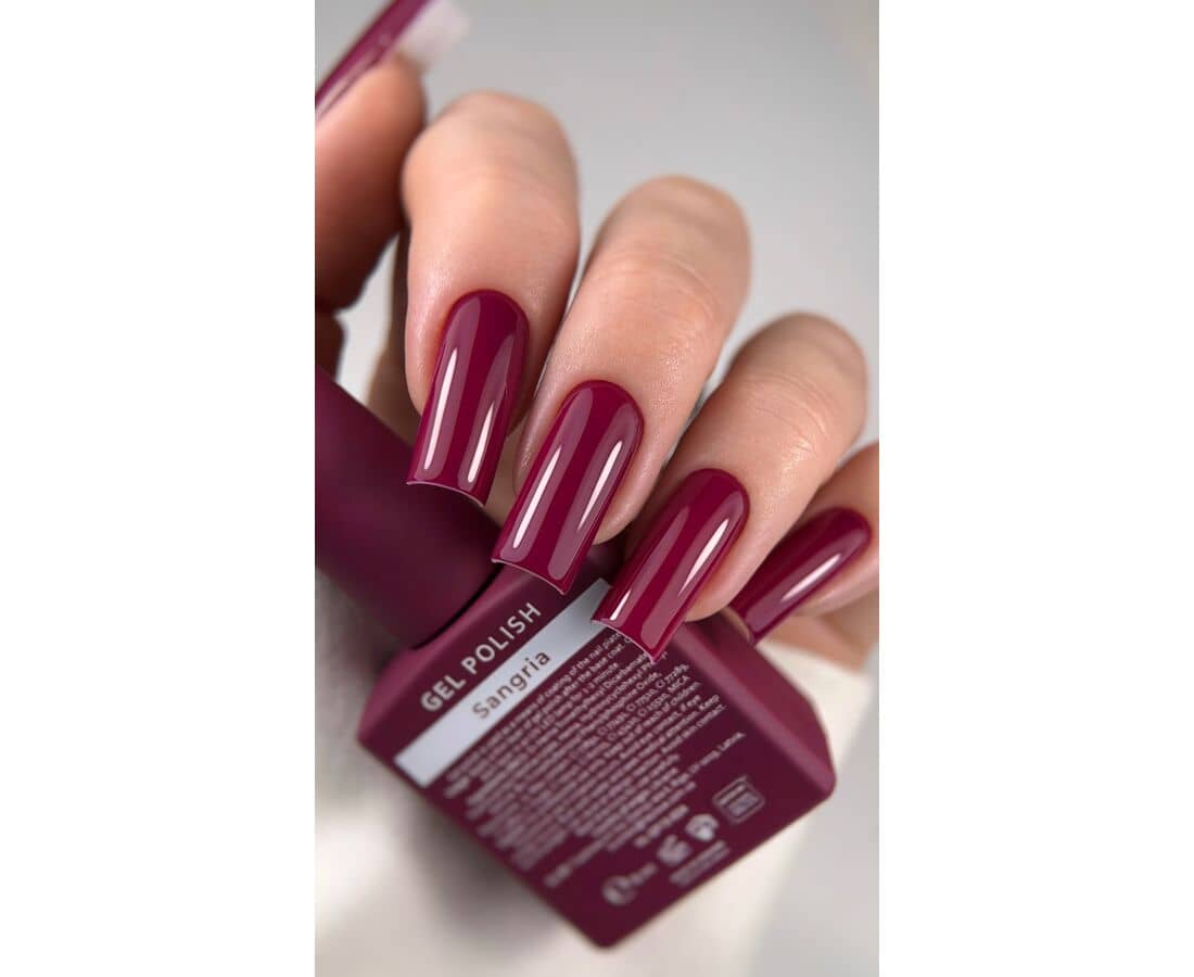HEYLOVE gellak Sangria kopen, diep bordeauxrode nagellak voor manicure