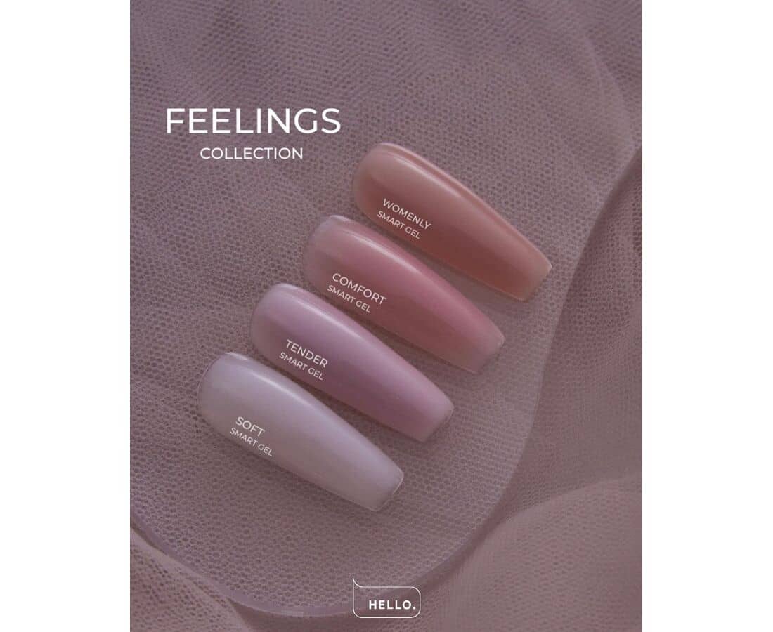 HEYLOVE Smart Gel BIAB 15ml in vier pastelkleuren voor stijlvolle nagelstyling