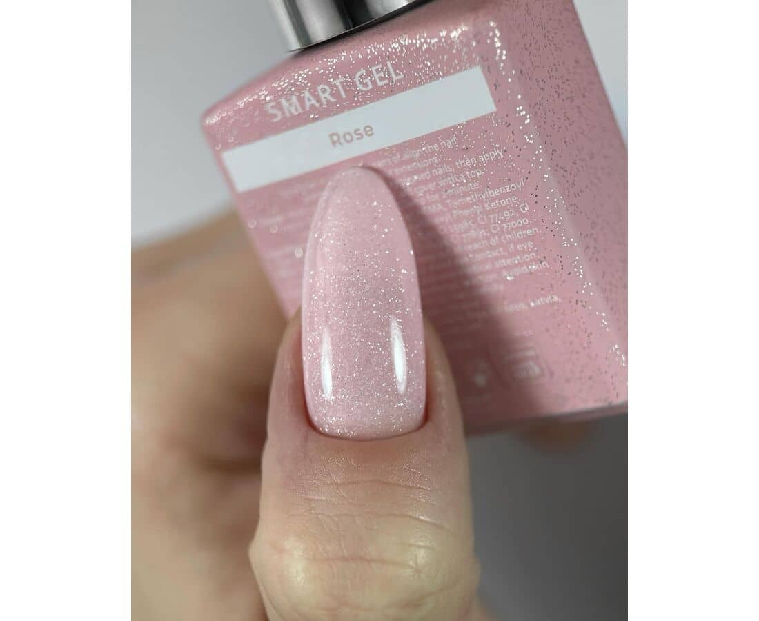 HEYLOVE BIAB gel nagels roze voor glanzende nagelkunst