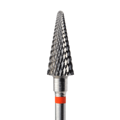 KMIZ Carbide Conus Freesbitje Zacht - Rood 6.0mm 14mm 2.3mm - SimDi Beauty