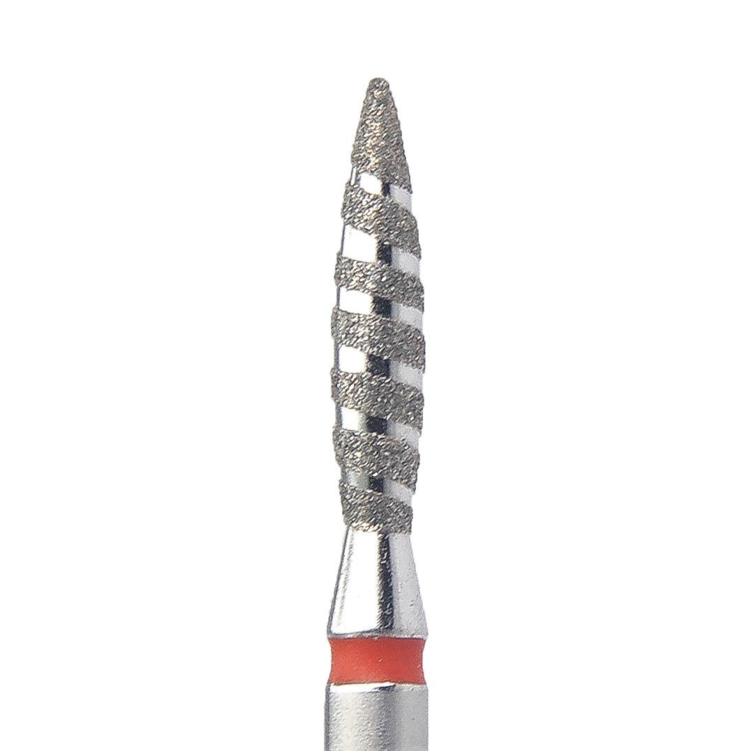 KMIZ Diamant Freesbitje Tornado Zacht - Rood 2.1mm | 10mm - SimDi Beauty