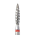 KMIZ Diamant Freesbitje Tornado Zacht - Rood 2.1mm | 10mm - SimDi Beauty