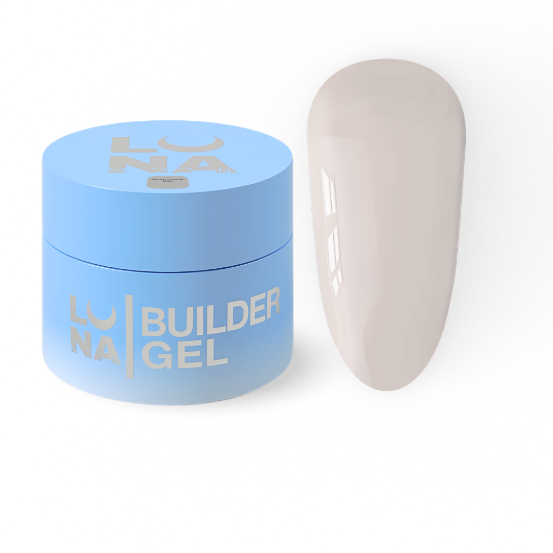 LUNA Premium Gel Builder Gel in lichtbeige voor nagelmodellering