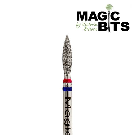 MAGIC BITS 2.3mm 10mm nagel frezen met een fijne textuur voor nauwkeurige nagelverzorging