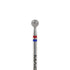 MAGIC BITS Diamant Freesbitje Rond Zacht/Medium Rood/Blauw 4mm - SimDi Beauty