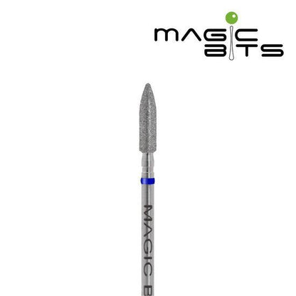 MAGIC BITS Diamant freesbitje torpedo - medium (blauw), 3.1 mm - SimDi Beauty