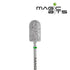 Grof groen cilinder bit van MAGIC BITS met een glanzende bovenkant voor precisiewerk
