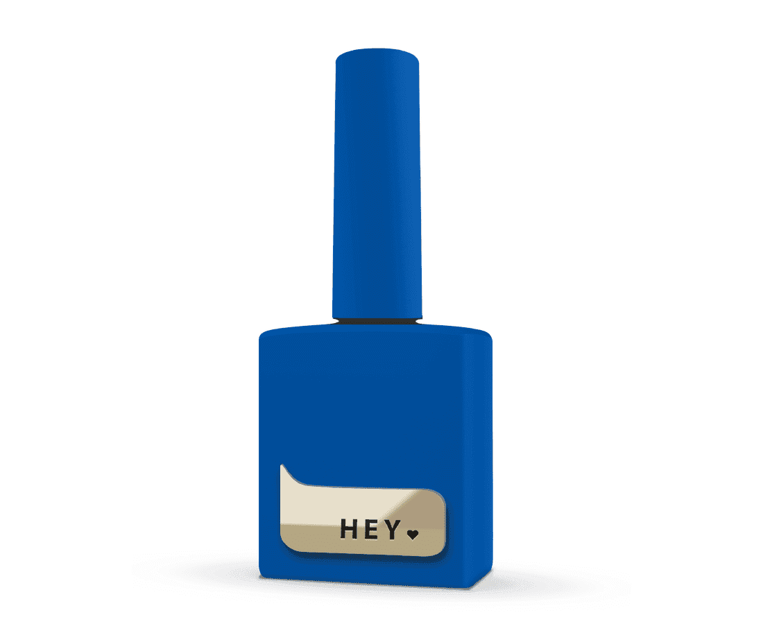 HEYLOVE gellak blauw in een stylish flesje voor een perfecte manicure
