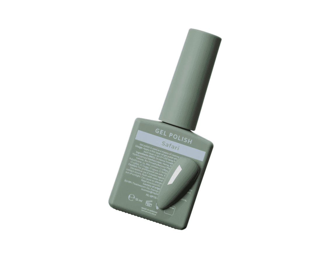 HEYLOVE gellak safari 15ml groene gelnagellak voor professionele nagelbehandeling
