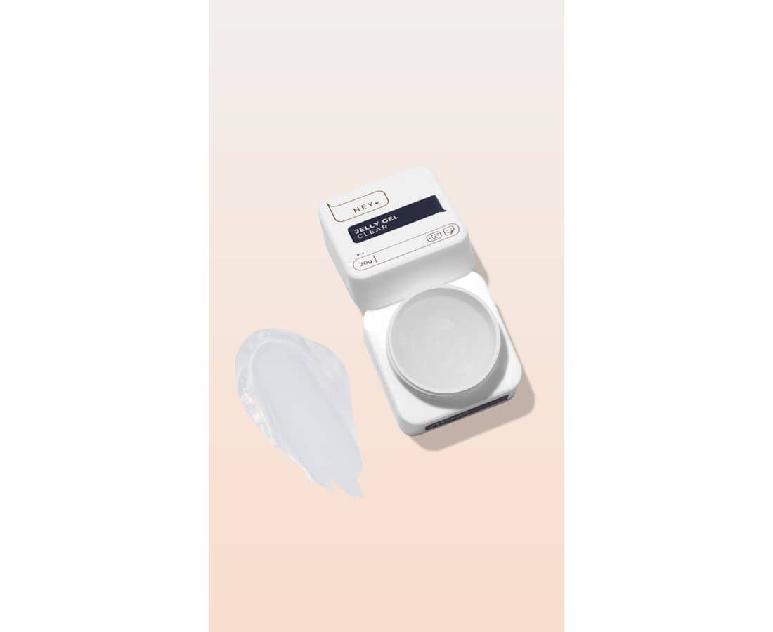 HEYLOVE jelly gel nagels in transparante verpakking voor professionele nagelverzorging