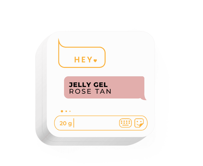 HEYLOVE jelly gel rose tan in 20 gram voor een natuurlijke look