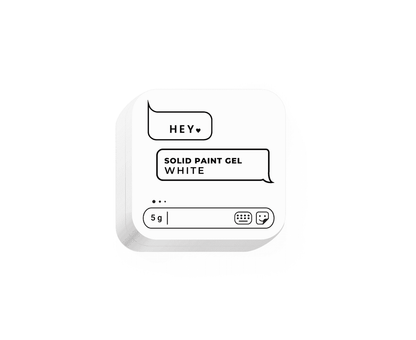 HEYLOVE witte solid paint gel verpakking van 5g voor creatieve projecten