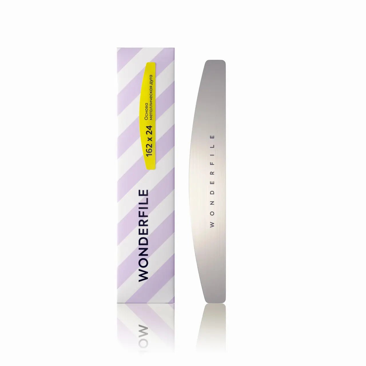 Metal base &quot;Halvemaan&quot; 162×24 mm, WONDERFILE - SimDi Beauty