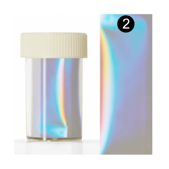 KODI Nail Art Folie in transparante verpakking met iriserende kleuren, ideaal om nail art folie kopen