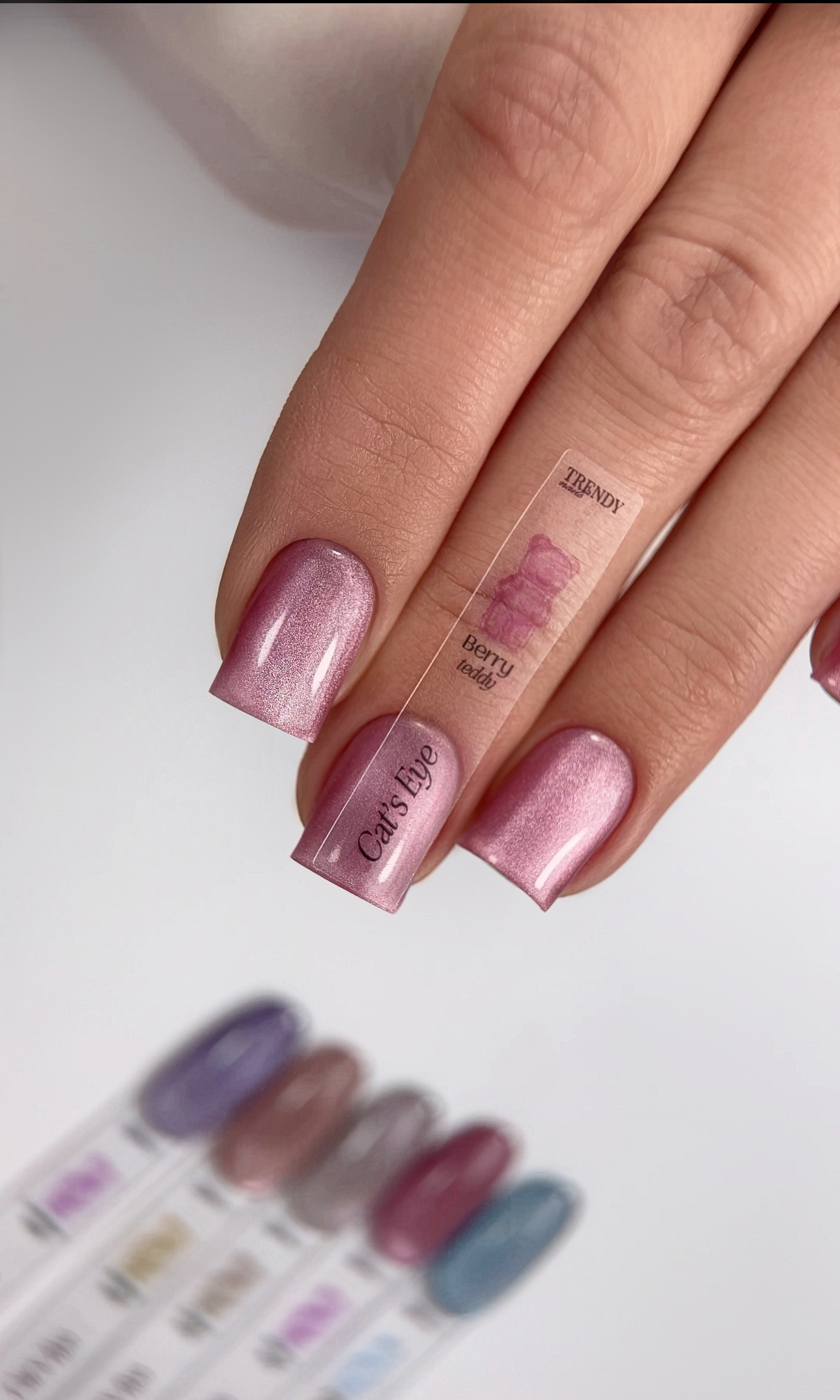 Gellak Cat´s Eye BERRY TEDDY Hema/TPO Free 10ml, Trendy Nails