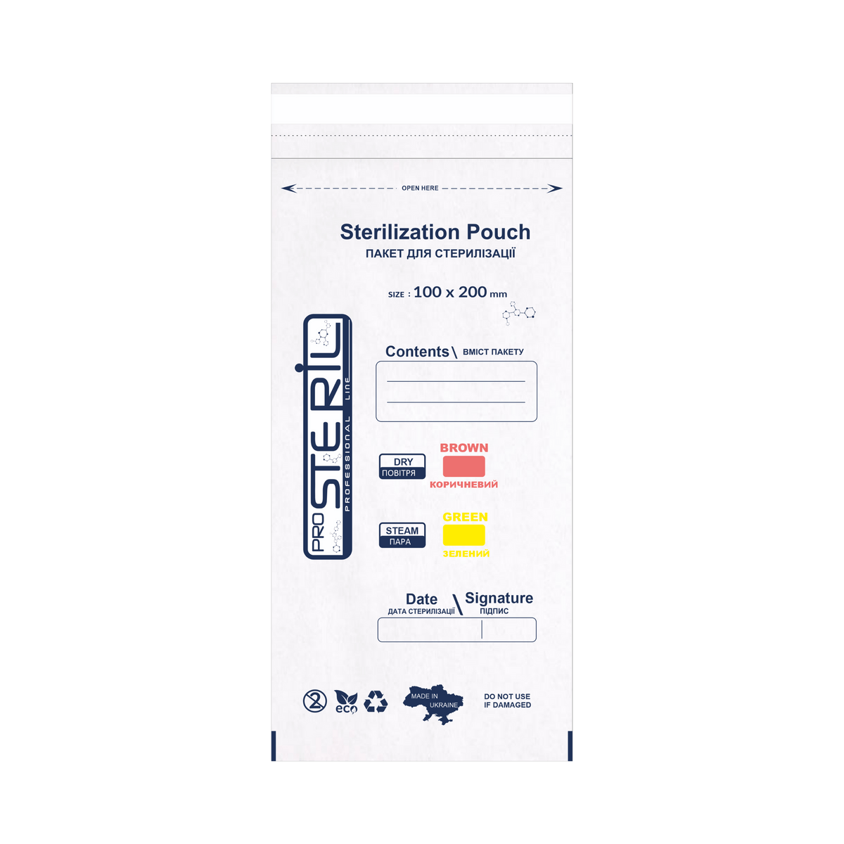 PROSTERIL sterilisatiezak papier 100 stuks voor veilige en efficiënte sterilisatie van medische instrumenten