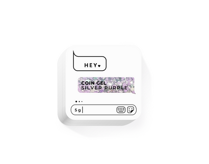 HEYLOVE Coin Gel SILVER PURPLE, 5g