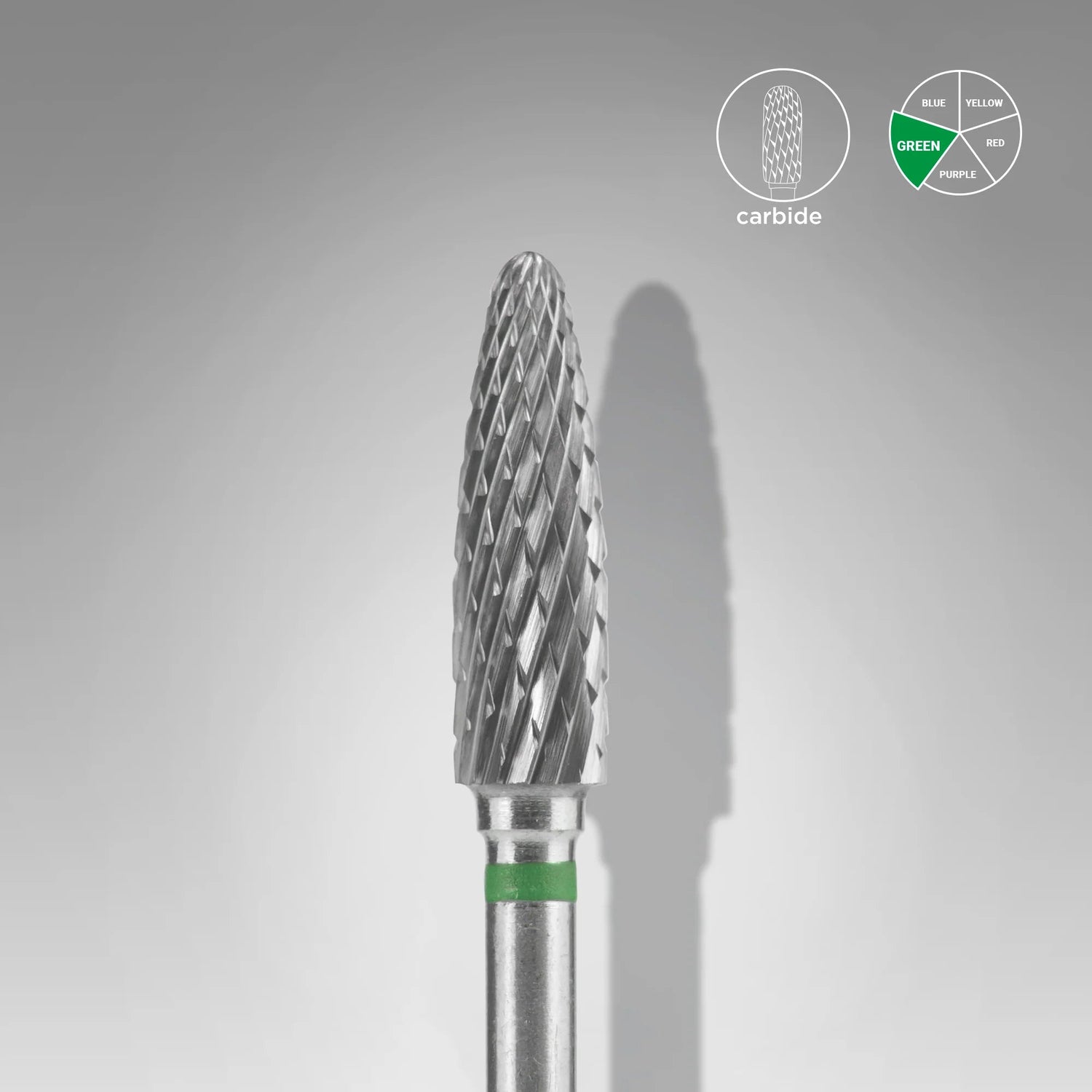STALEKS Carbide Frees Bitje Conus/Corn Groen 4.0mm - 14mm - SimDi Beauty