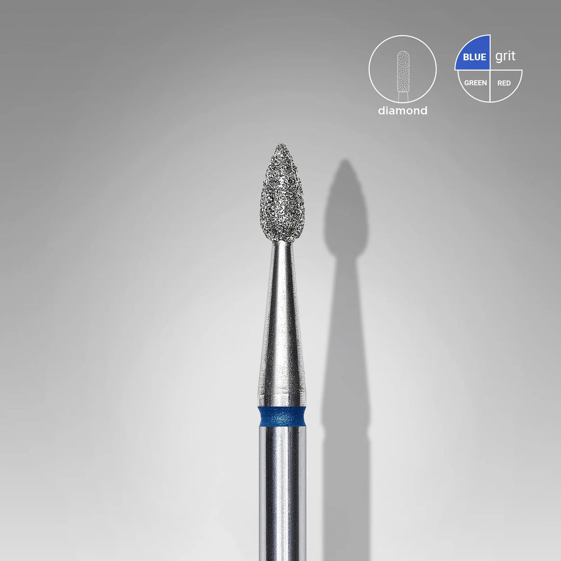 STALEKS Diamant Frees Bitje Drop Blauw 2.3mm 5mm - SimDi Beauty