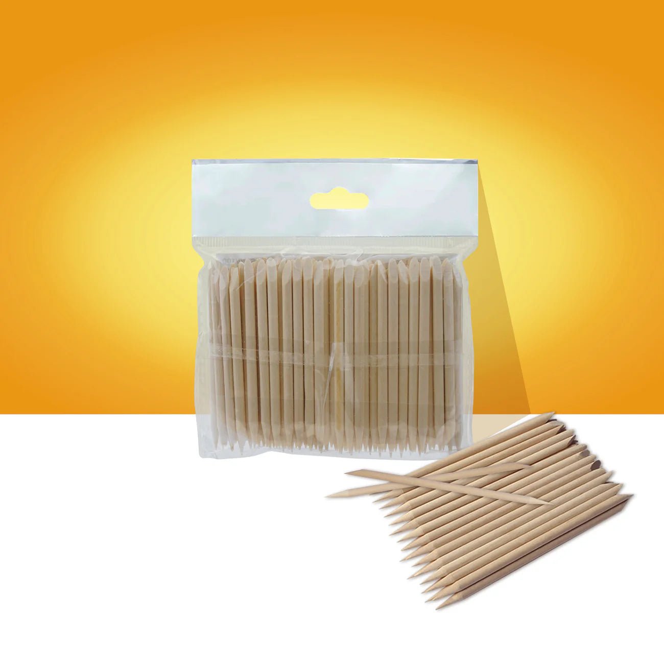 STALEKS Orange Houten Stokjes 100 stuks - SimDi Beauty