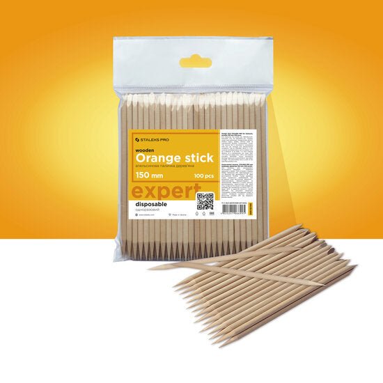 STALEKS Orange Houten Stokjes 100 stuks - SimDi Beauty
