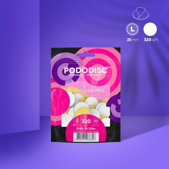 STALEKS PODODISC Zachte Wegwerpvijlen PRO L, 50 stuks - SimDi Beauty