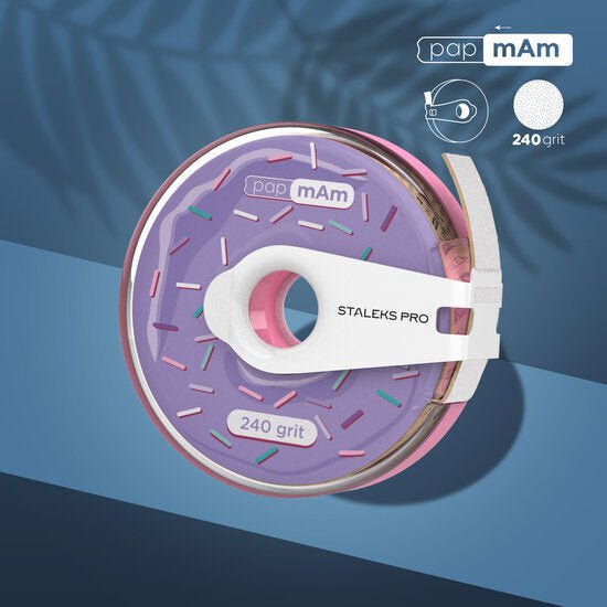 STALEKS papmAm nagelvijl plastic doosje met 240 grit voor manicure