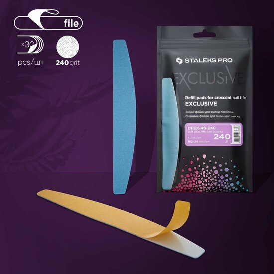 STALEKS Vijlen Zacht Voor Halve Maan Basis Exclusive 40 240grit - SimDi Beauty