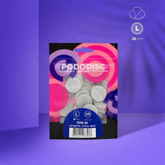 STALEKS Wegwerpvijlsponzen PODODISC PRO 25 stuks - SimDi Beauty