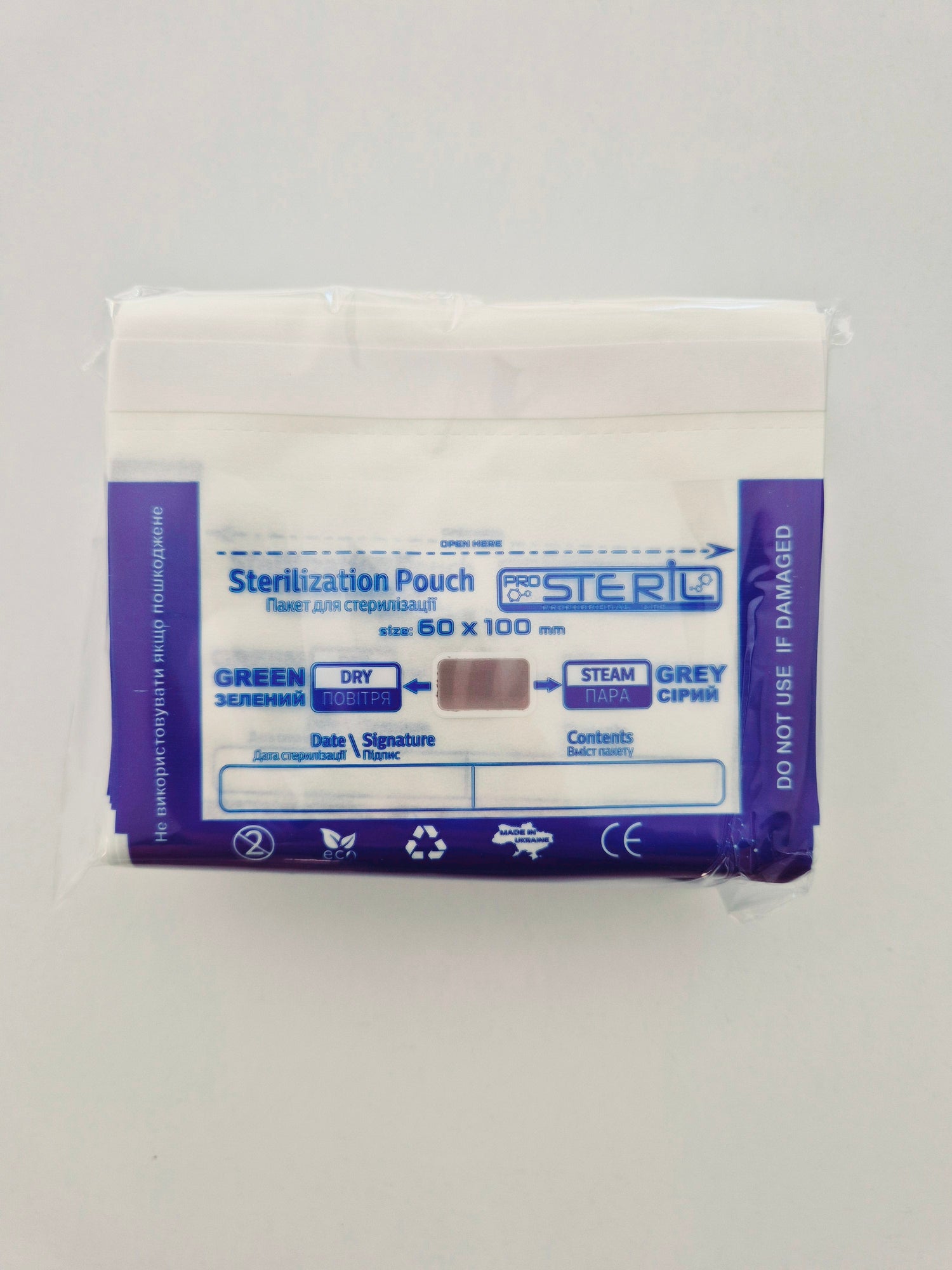 Sterilisatiezakjes Combi DRY/STEAM – Papier/Folie (100 stuks) ProSteril - SimDi Beauty