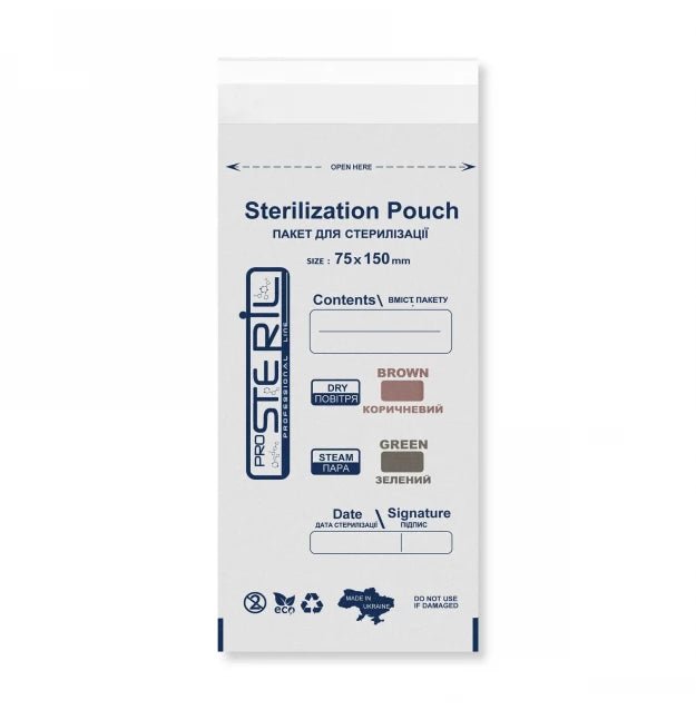 Sterilisatiezakjes DRY/STEAM – Papier (100 stuks) ProSteril - SimDi Beauty