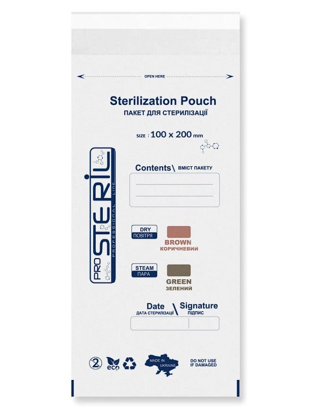 Sterilisatiezakjes DRY/STEAM – Papier (100 stuks) ProSteril - SimDi Beauty