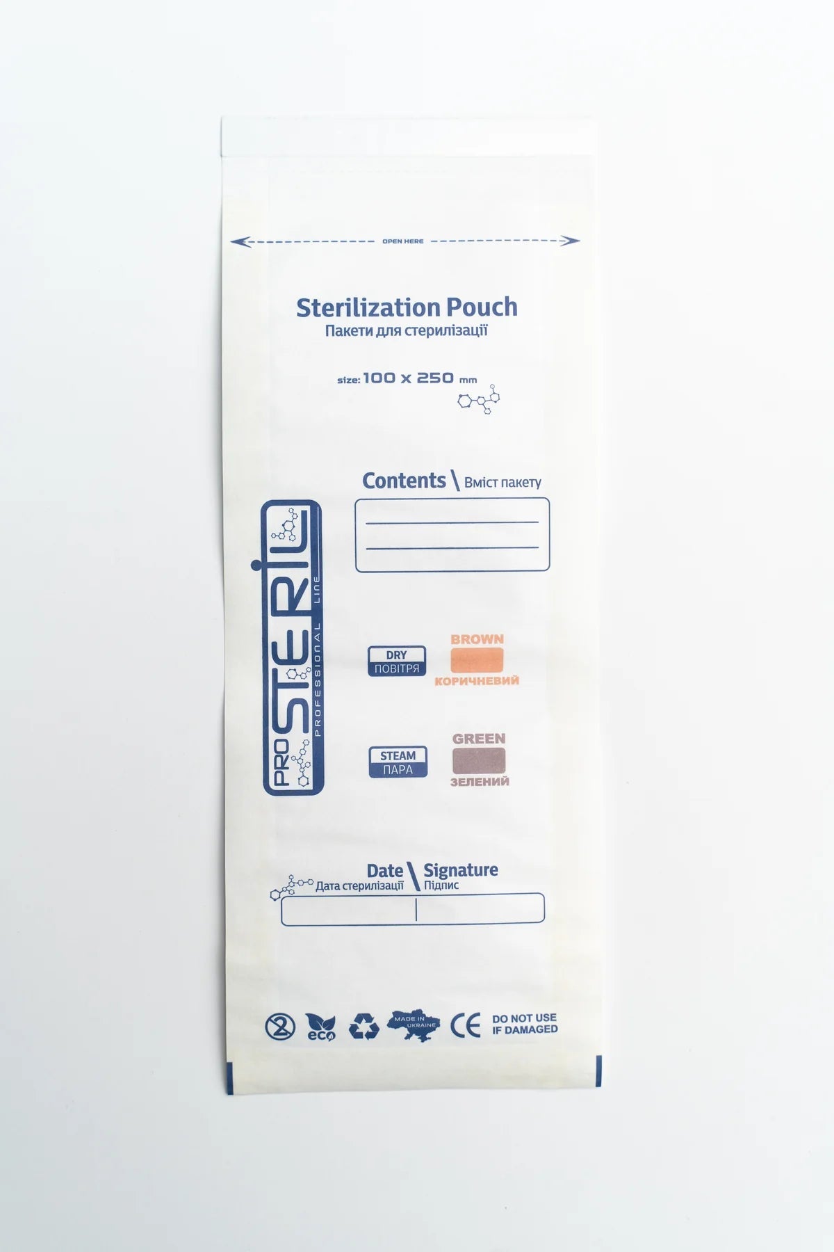 Sterilisatiezakjes DRY/STEAM – Papier (100 stuks) ProSteril - SimDi Beauty