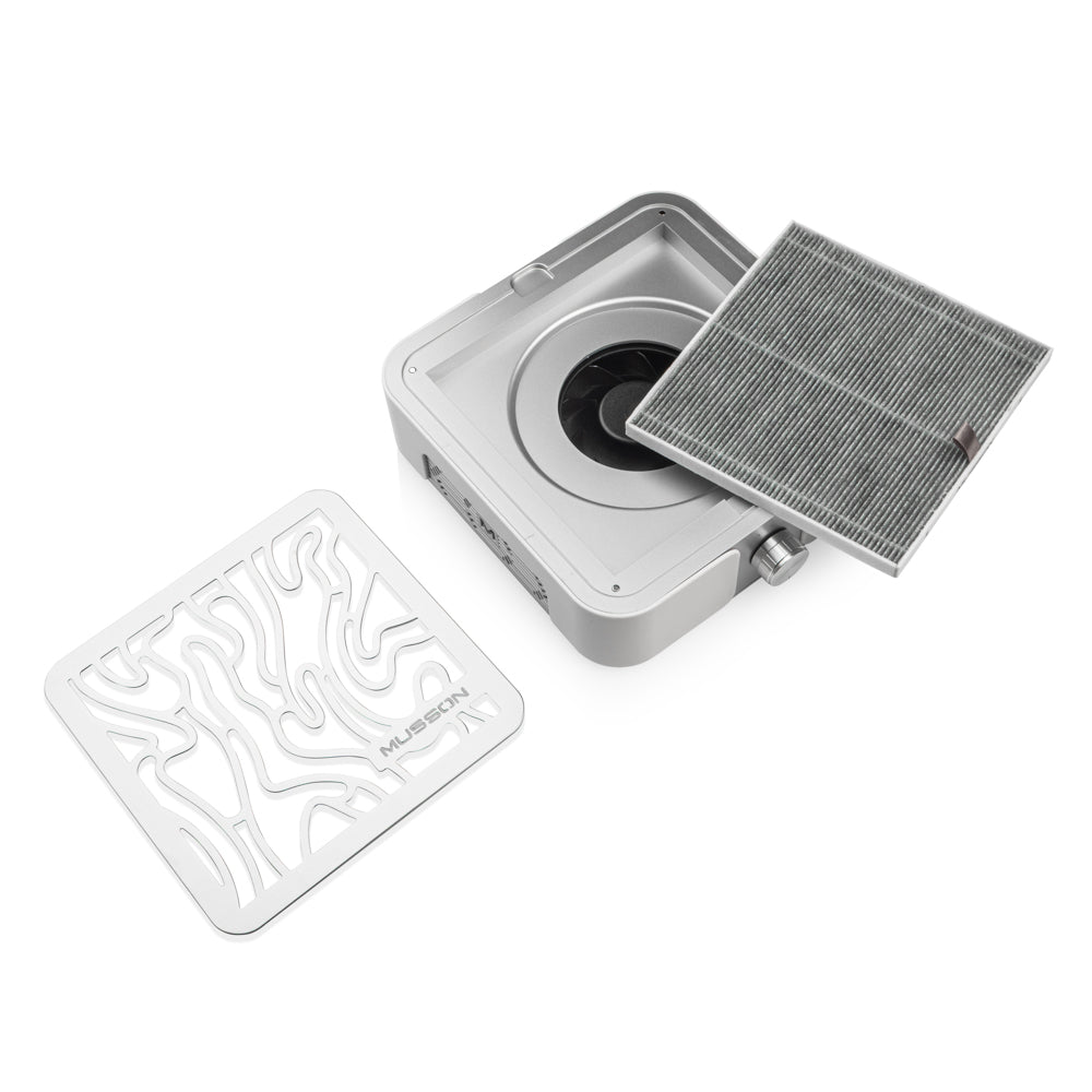Stofafzuiging MUSSON X2 SILVER | Carbon - HEPA |72W - SimDi Beauty