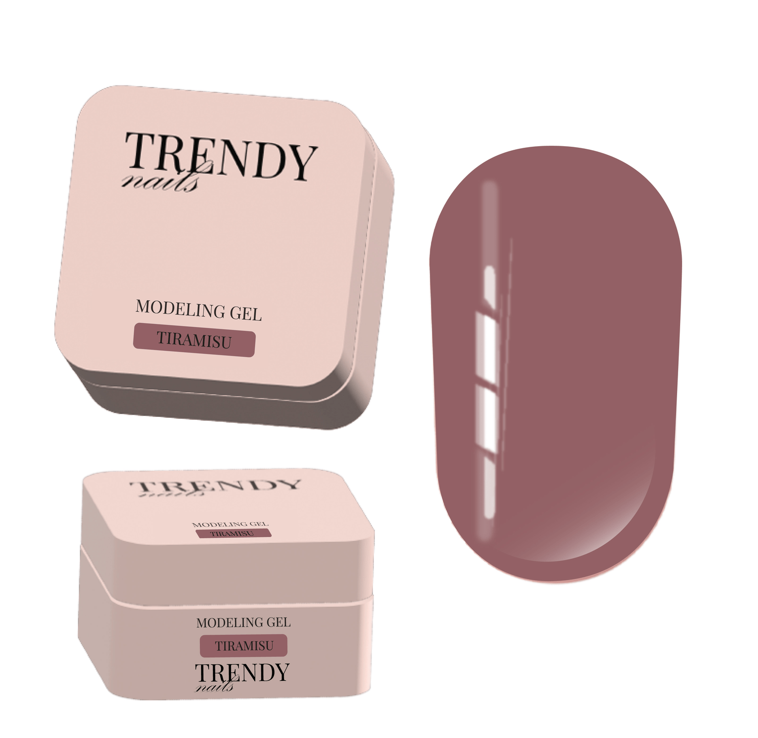 Trendy Nails modeling gel in Tiramisu kleur voor trendy nails gel manicures