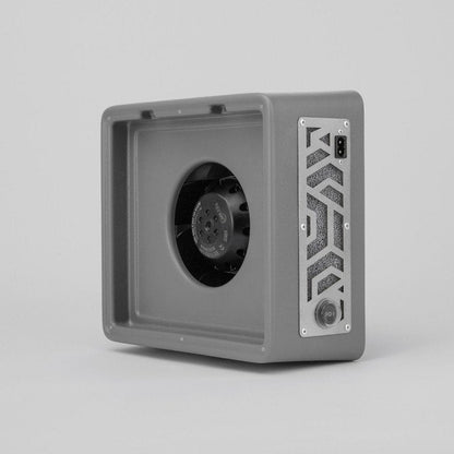 ULKA manicure stofafzuiging met hepa filter in een compact grijs ontwerp voor nagelsalon gebruik