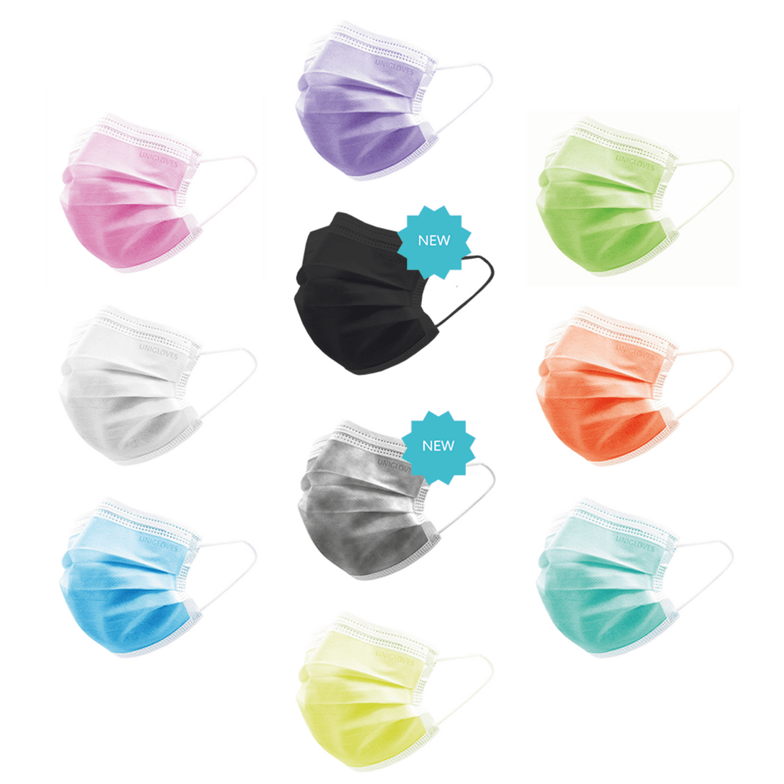 UNIGLOVES Mondmaskers Profil Plus, Type IIR 3 - laags - SimDi Beauty